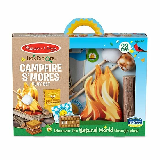 Melissa & Doug Let's Explore Campfire S'mores Play Set