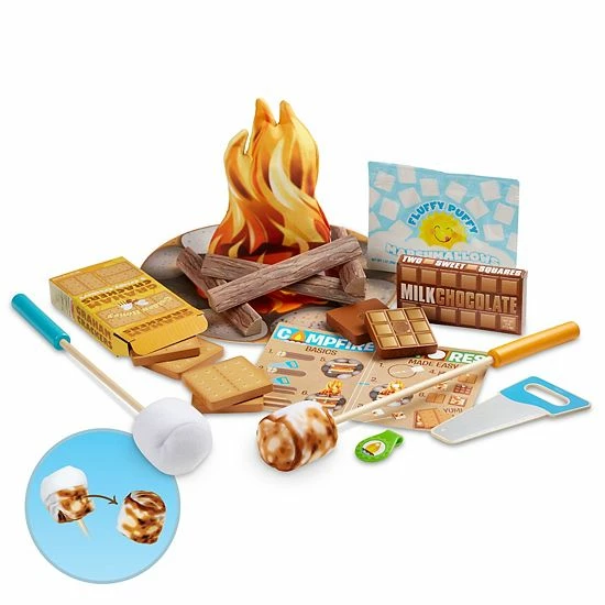 Melissa & Doug Let's Explore Campfire S'mores Play Set - Image 2