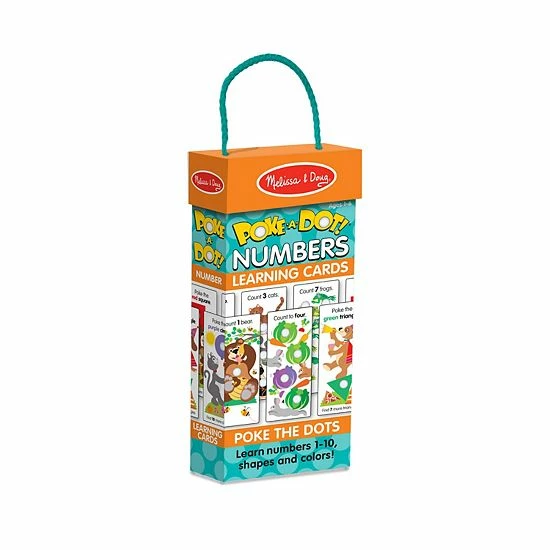 Melissa & Doug Poke-a-Dot Numbers Learning Cards