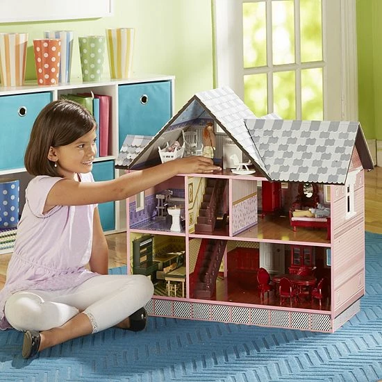 Melissa & Doug Classic Heirloom Victorian Wooden Dollhouse - Image 2