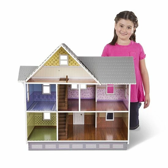Melissa & Doug Classic Heirloom Victorian Wooden Dollhouse - Image 3