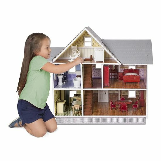 Melissa & Doug Classic Heirloom Victorian Wooden Dollhouse - Image 8