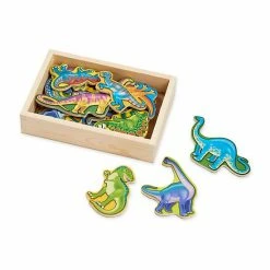 Melissa & Doug Magnetic Wooden Dinosaur Set