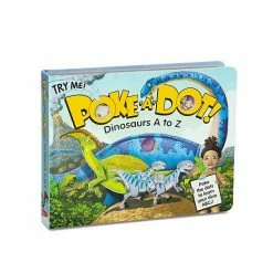 Melissa & Doug Children's Book - Poke-A-Dot: Dinosaurs A To Z