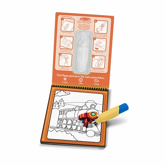 Melissa & Doug On The Go Water Wow! Color With Water Activity Pad 3-Pack - Sports, Dinosaurs & Vehicles - Image 7