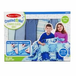 Melissa & Doug Created By Me! Striped Fleece Quilt No-Sew Craft Kit