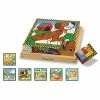 Melissa & Doug Pets Wood Cube Puzzle