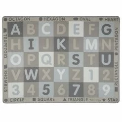 Melissa & Doug Jumbo ABC-123 Neutral Rug