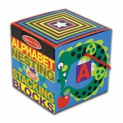 Melissa & Doug Alphabet Nesting & Stacking Blocks