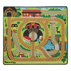 Melissa & Doug Round The Rails Train Rug