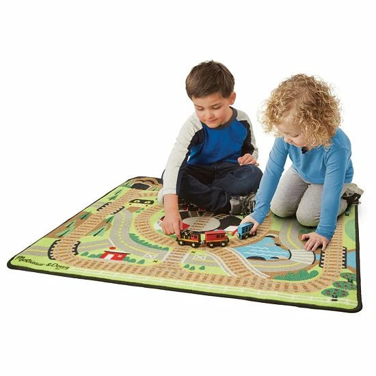 Melissa & Doug Round The Rails Train Rug - Image 3