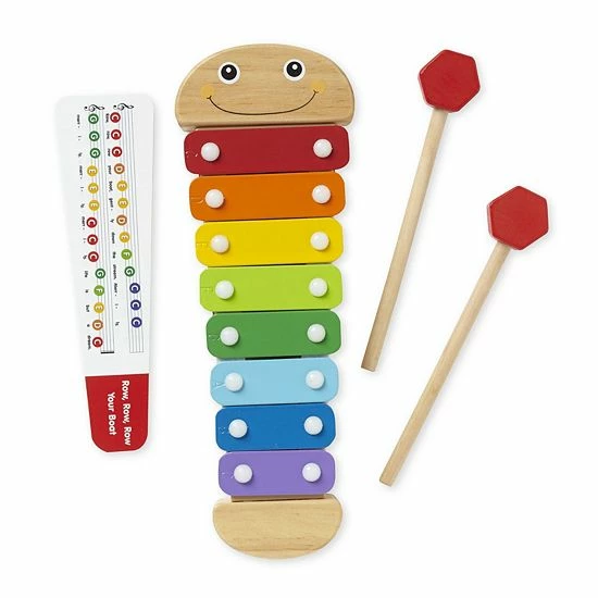 Melissa & Doug Wooden Caterpillar Xylophone - Image 6