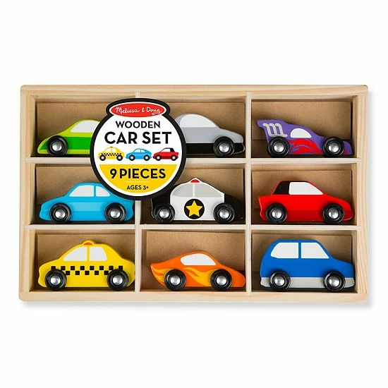 Melissa & Doug Wooden Cars Set