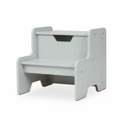 Melissa & Doug Kids Furniture Wooden Step Stool - Gray