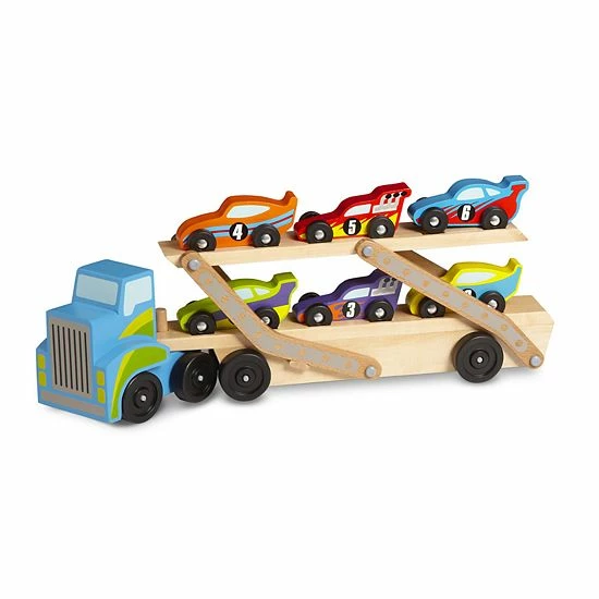 Melissa & Doug Race Car Carrier Truck