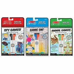Melissa & Doug 3-Pack On-the-Go Wipe-Off Activity Pad Set