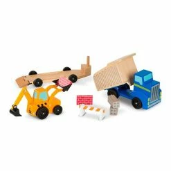 Melissa & Doug Dump Truck & Loader Wooden Play Set