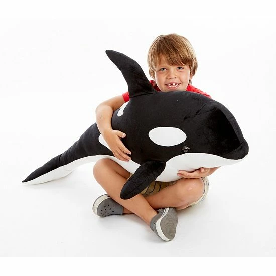 Melissa & Doug Orca Whale Plush Toy - Image 2