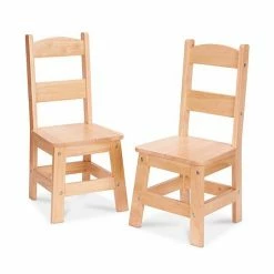 Melissa & Doug 2-pk. Wooden Chair Set