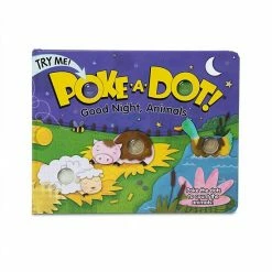 Melissa & Doug Children's Book - Poke-a-Dot: Goodnight, Animals