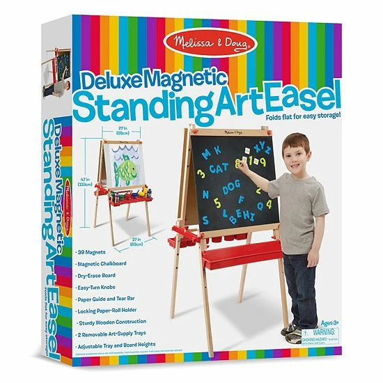 Melissa & Doug Deluxe Magnetic Standing Art Easel - Image 5