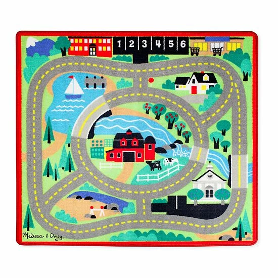 Melissa & Doug Round The Town Road Rug