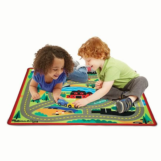 Melissa & Doug Round The Town Road Rug - Image 3