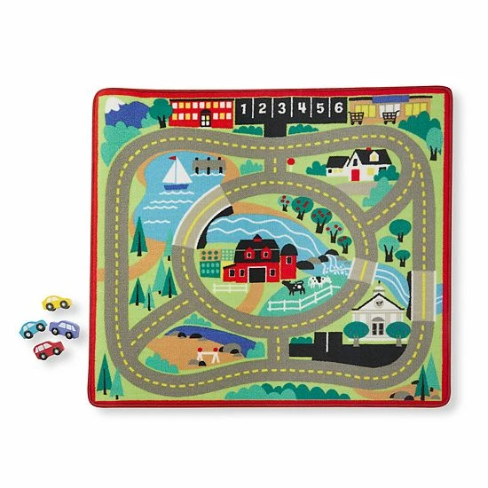 Melissa & Doug Round The Town Road Rug - Image 5