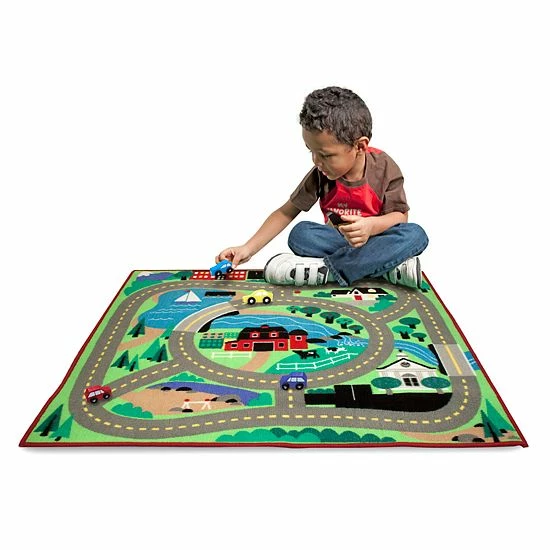 Melissa & Doug Round The Town Road Rug - Image 6