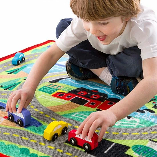 Melissa & Doug Round The Town Road Rug - Image 10