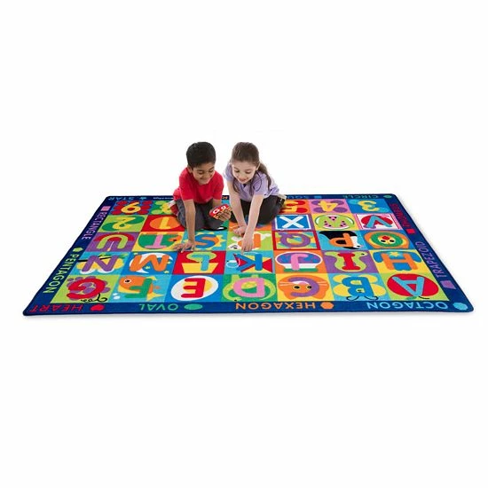 Melissa & Doug Jumbo 58" X 79" ABC-123 Rug - Image 6