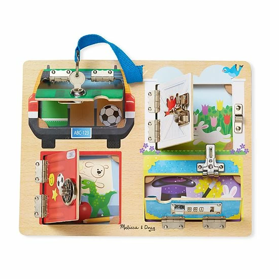 Melissa & Doug Locks & Latches Board - Image 3