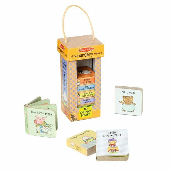 Melissa & Doug Children's Book - Natural Play Book Tower: Little Nursery Books