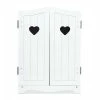 Melissa & Doug Mine To Love Wooden Play Armoire Closet For Dolls, Stuffed Animals - White