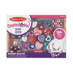 Melissa & Doug Sweet Hearts Wooden Bead Set