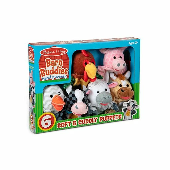 Melissa & Doug Barn Buddies Hand Puppets Set - Image 3