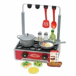 Melissa & Doug 17-pc. Deluxe Wooden Cooktop Set
