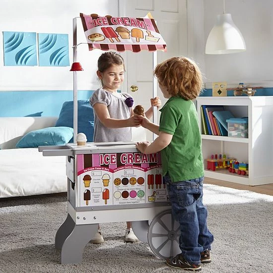Melissa & Doug Snacks & Sweets Food Cart - Image 2