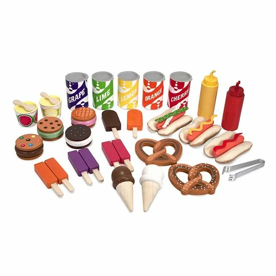 Melissa & Doug Snacks & Sweets Food Cart - Image 10