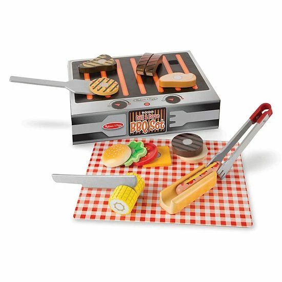 Melissa & Doug Grill & Serve BBQ Set