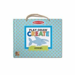 Melissa & Doug Natural Play: Play, Draw, Create Reusable Drawing & Magnet Kit - Ocean