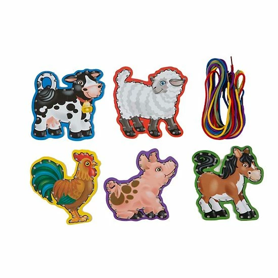 Melissa & Doug Farm Animals Lace And Trace Panels - Image 3