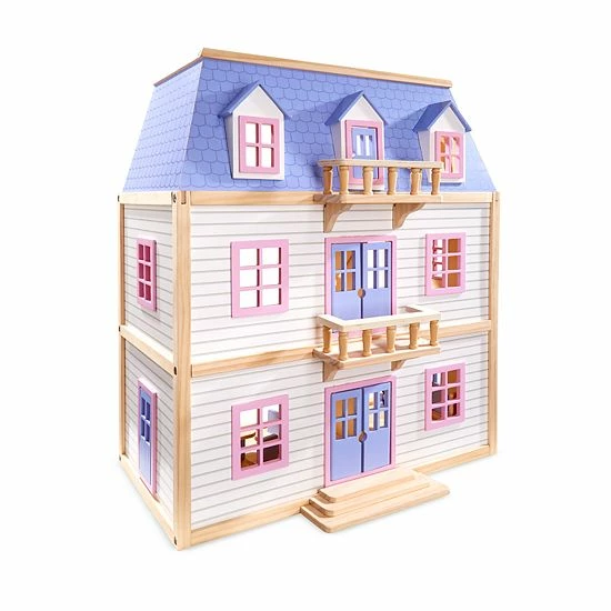 Melissa & Doug Modern Wooden Multi-Level Dollhouse