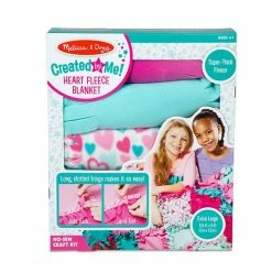 Melissa & Doug Heart Fleece Quilt No-Sew Craft Kit