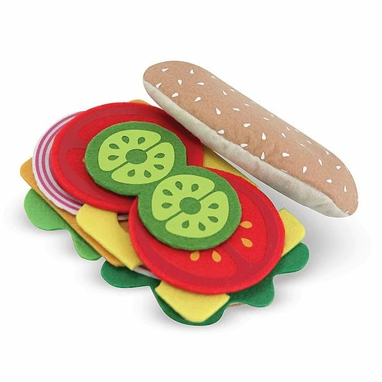 Melissa & Doug Felt Food Sandwich Playset - Image 5