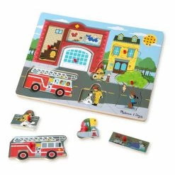 Melissa & Doug Around The Fire Station Sound Puzzle