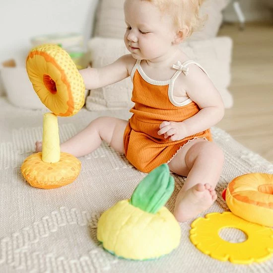 Melissa & Doug Pineapple Soft Stacker - Image 5