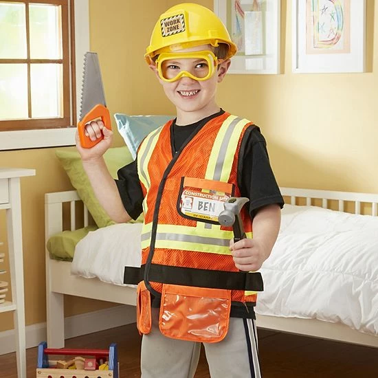 Melissa & Doug Construction Worker Costume - Kids - Image 2