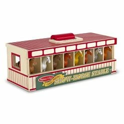 Melissa & Doug Take-Along Show-Horse Stable