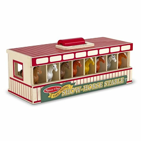 Melissa & Doug Take-Along Show-Horse Stable